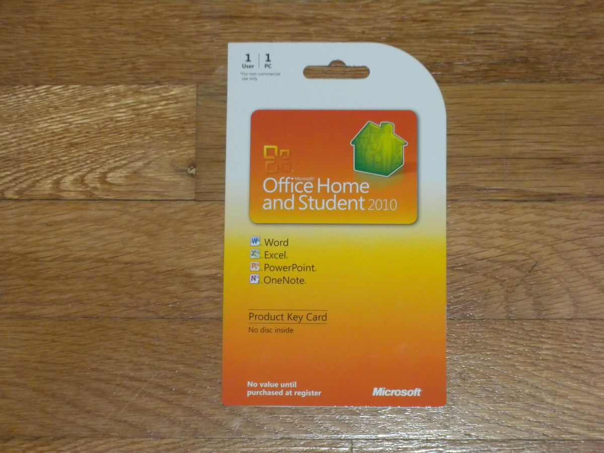 Microsoft Office Home and Student 2010