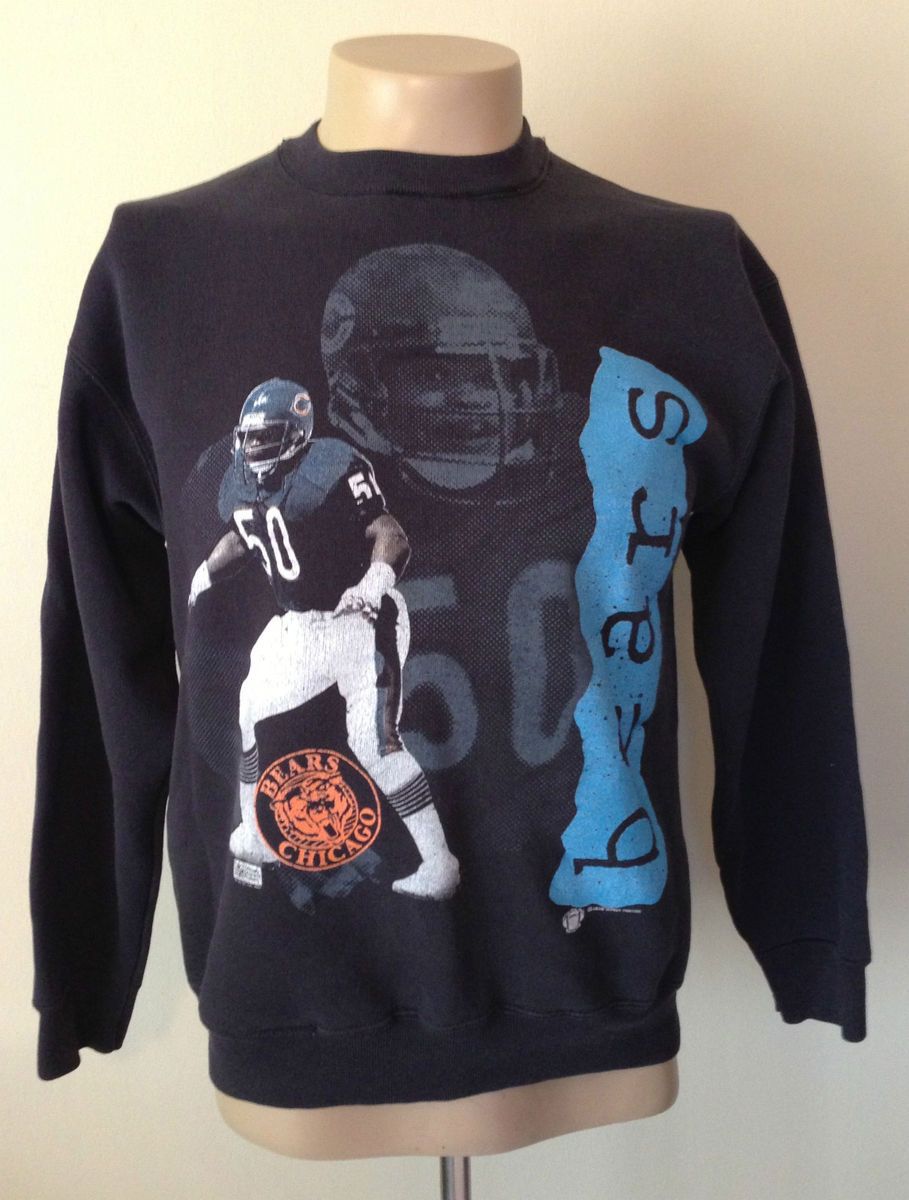 Vtg Chicago Bears Mike Singletary crewneck sweatshirt S 90s 80s Bulls