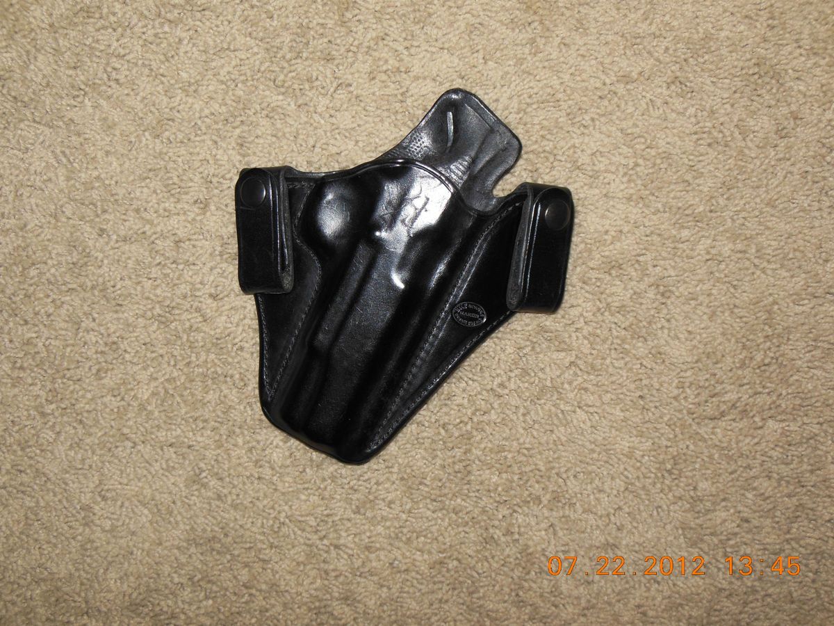 Milt Sparks IWB 1911 Concealment Holster Watch 6 Horsehide