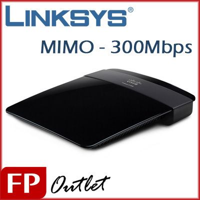 Linksys E1200 Wireless N 802 11n MIMO Cover 300Mbps 2 4GHz 4 Port