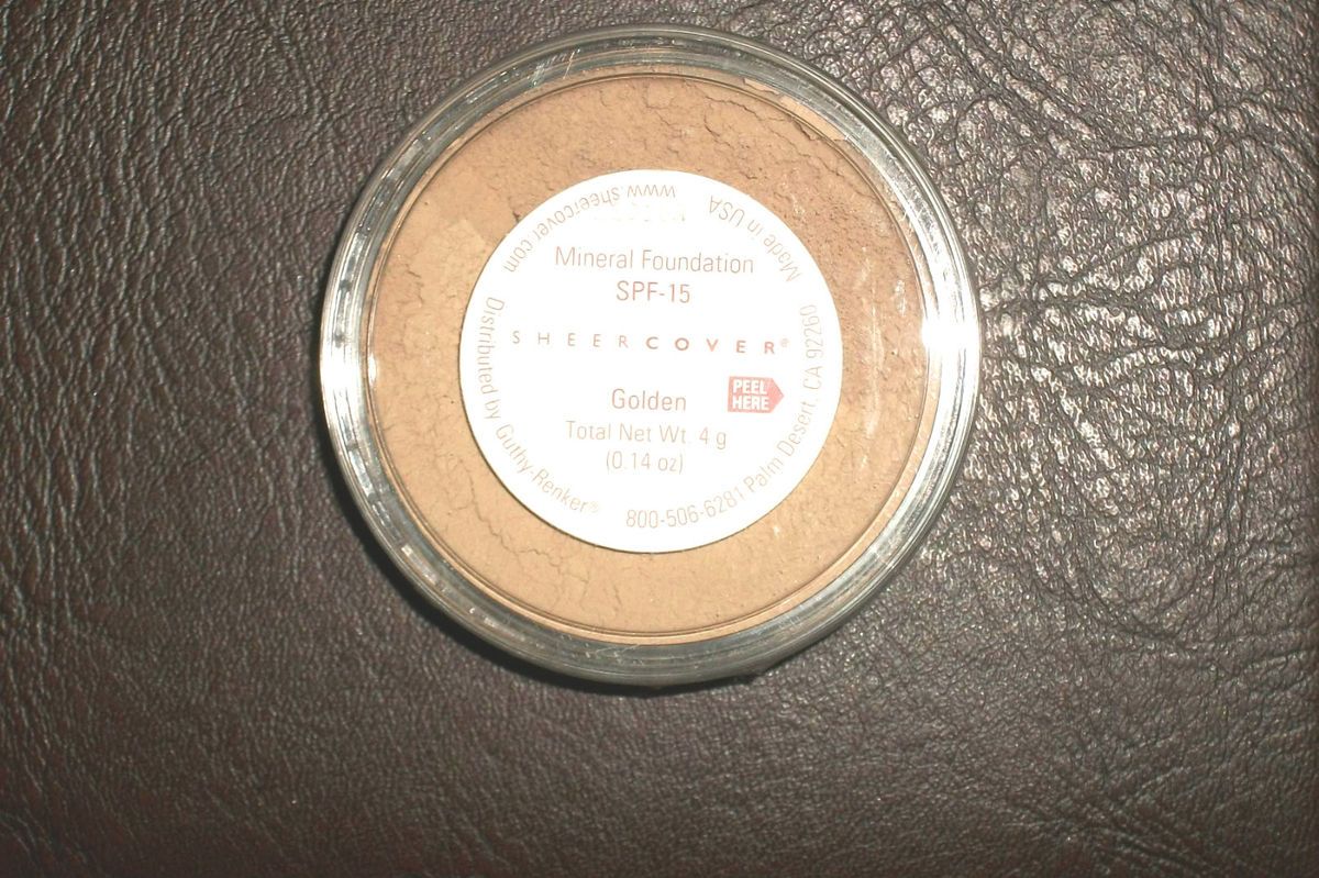 Sheer Cover Mineral Foundation Golden 4G 90 Day Factory SEALED