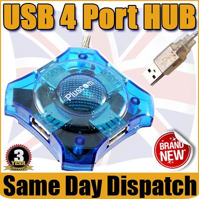 Multi Function 4 Port USB HUB Fast Splitter Adapter For Keyboard