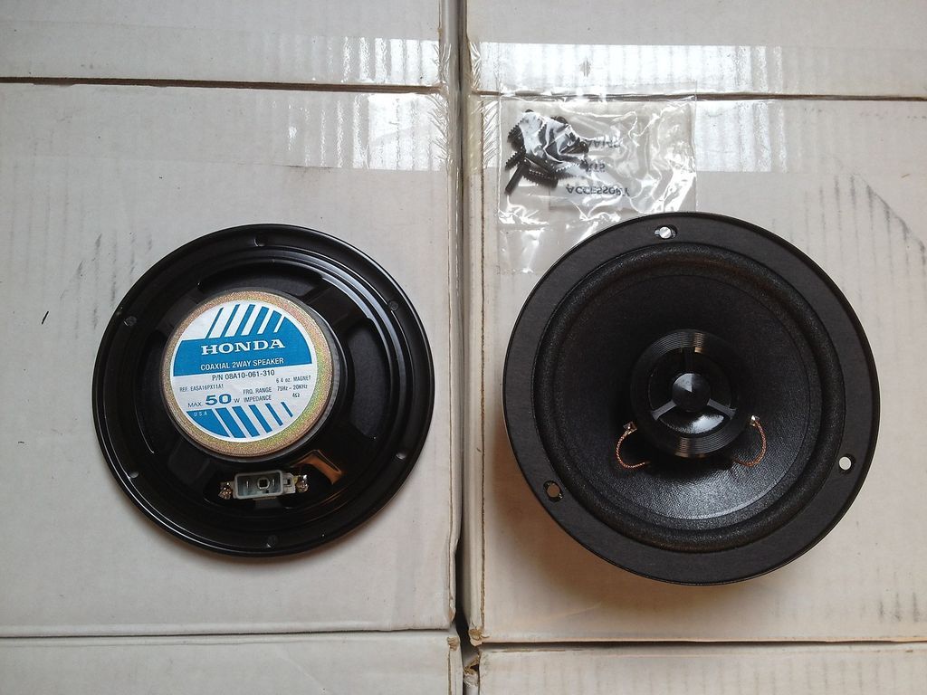 HONDA 6.5 PAIR of SPEAKERS CIVIC DELSOL ACCORD 6.5 SPEAKER OEM