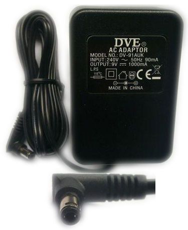 DVE 9v 1a/1000mA AC Mains UK Power Supply Adapter for Belkin Routers