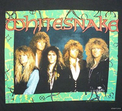 WHITESNAKE Vintage CONCERT SHIRT 90s Tour T RARE ORIGINAL 1990 STEVE