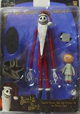 SANTA JACK N.B.C. SA CK XMAS KID&SHRUNKEN HEAD STAND NEW