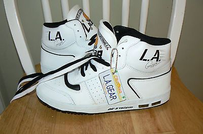 Vtg Deadstock LA GEAR KAREEM ABDUL JABAAR SHOES 9 WHITE BLACK RARE Air