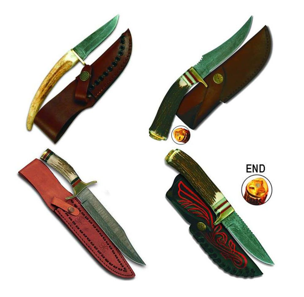 Premium Damascus Knives,Throwing Knife,Miniature Damascus,Bowie,Hunter