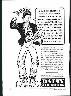 AD Daisy Air Rifle BB Gun Lil Abner ORIGINAL ADVERTISMENT ADVERTISING