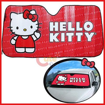 Hello Kitty Front Window Sun Shade / Windshield Shade  Core Auto