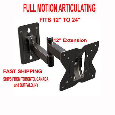 Small LCD corner TV Wall mount fits 12   24 