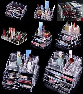 Organizer .Luxury jewelry Acrylic Makeup case drawers.Multiple Display