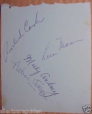 ROSALIND CASH Actress TV 70s to 90s & 3 signed one 4.5x5.5 inch page #