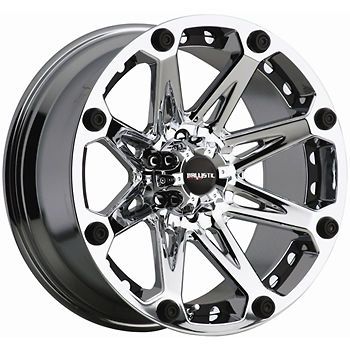 22x9.5 Chrome Ballistic Jester Wheels 8x6.5 +12 HUMMER H2