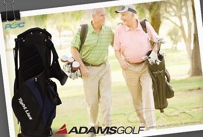 ADAMS TIGHT LIES COOLER BLACK BLUE DUAL STRAP STAND LIGHT LITE GOLF