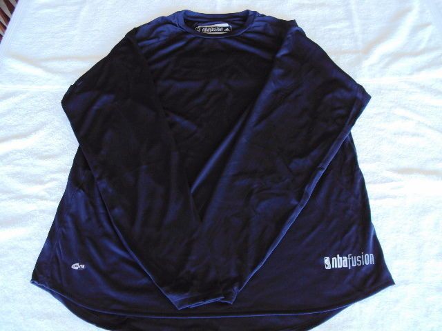 Adidas CLIMALITE NBA Fusion Blue Long Sleeve Performance Compression