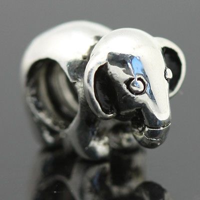 Elephant Silver European Charm Bead for Bracelet/Neckl ace X173 C1