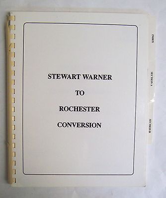 Stewart Warner To Rochester Conversion  Single engine Aircraft