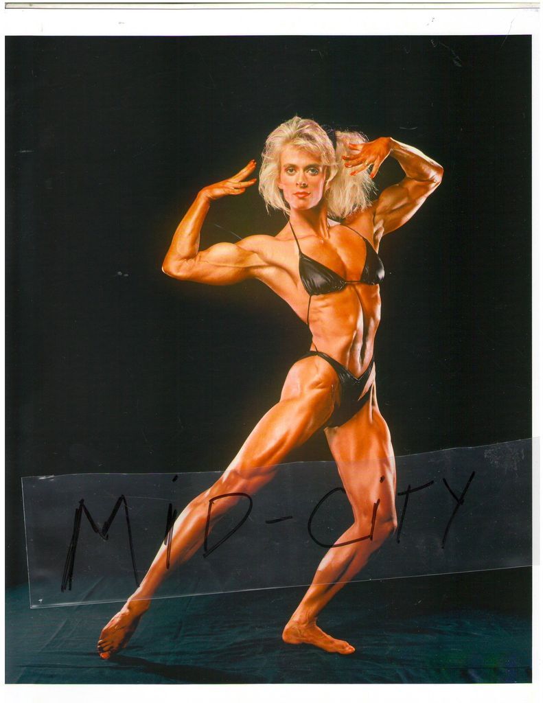 Female Bodybuilding Anja Schreiner Muscle Photo Color