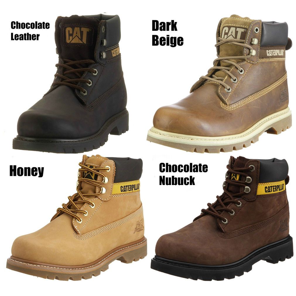 CATERPILLAR CAT MENS COLORADO LEATHER NUBUCK BOOTS SIZES UK 8   12