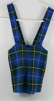 Adorable Childs Vintage Nova Scotia Tartan Plaid Outfit Bonda