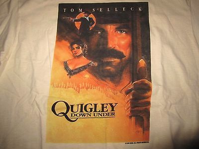 DOWN UNDER TOM SELLECK ALAN RICKMAN WESTERN PROMO MOVIE T SHIRT