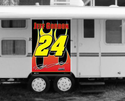 Jeff Gordon #24 RV Awning Camper Two Side Banner Flag