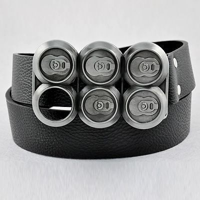 Got Beer Can Tin Bottle Beverage Soft Drink 6 Missing 1 Men Buckle