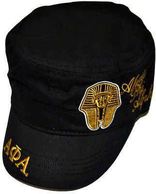 Alpha Phi Alpha Sphinx Head Script Divine 9 S2 Mens Captains Cadet Cap