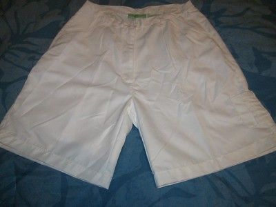 Allyson Whitmore Golf Birdie misses Size 12 White Polyester Shorts NWT