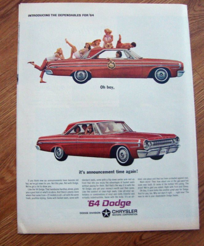 1964 Dodge Polara Ad Oh Boy