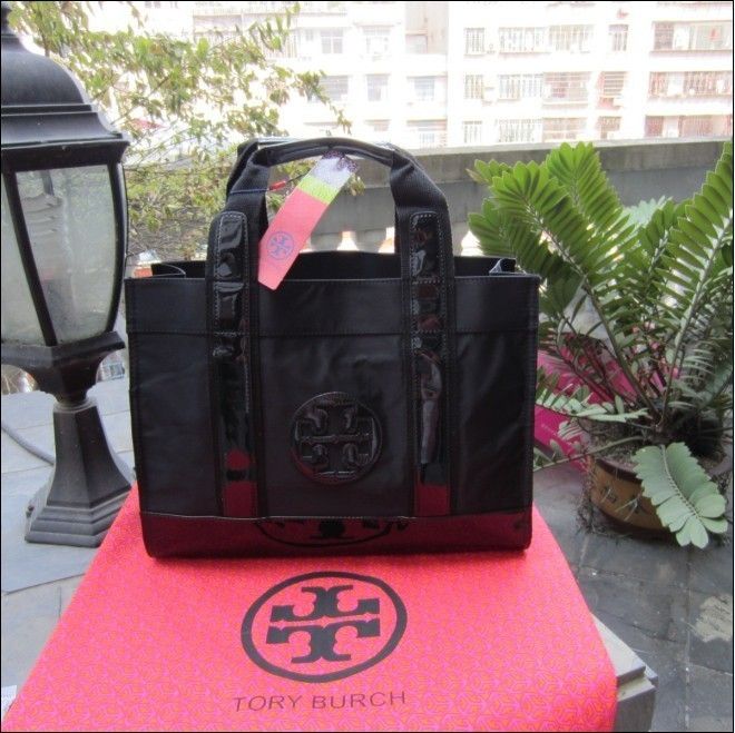 Classic tory burch tote handbag sales