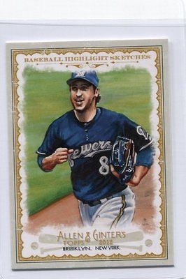 2012 Topps Allen Ginter Baseball Highlights Sketches #BH9 Ryan Braun