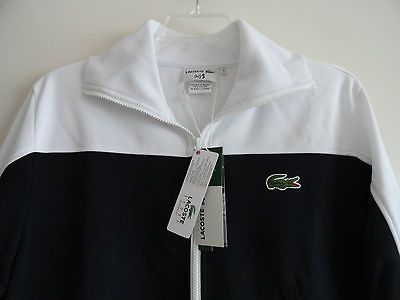 MENS FULL ZIP TRACK JACKET ANDY RODDICK NAVY WHITE $165+ Sz L & 3XL