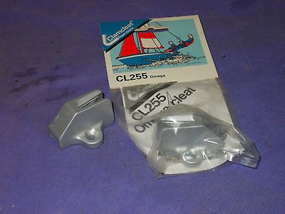 DINGHY SPARES   2 x aluminum clam cleats   UNUSED