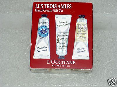 OCCITANE LES TROIS AMIES HAND CREAM GIFT SET 3 PIECE