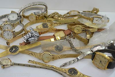 DEALERS LOT OF 20 WATCHES FOR SPARES OR REPAIR, MANUAL & QUARTZ