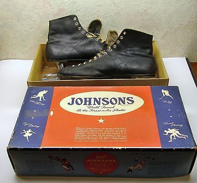 Vintage Nestor Johnsons North Star Hockey Ice Skates No. 83 Size 11