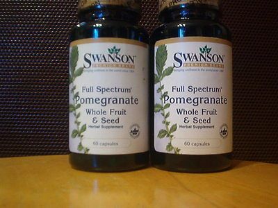 POMEGRANATE 120 capsules 500mg Antioxidant Cardiovascular Heart