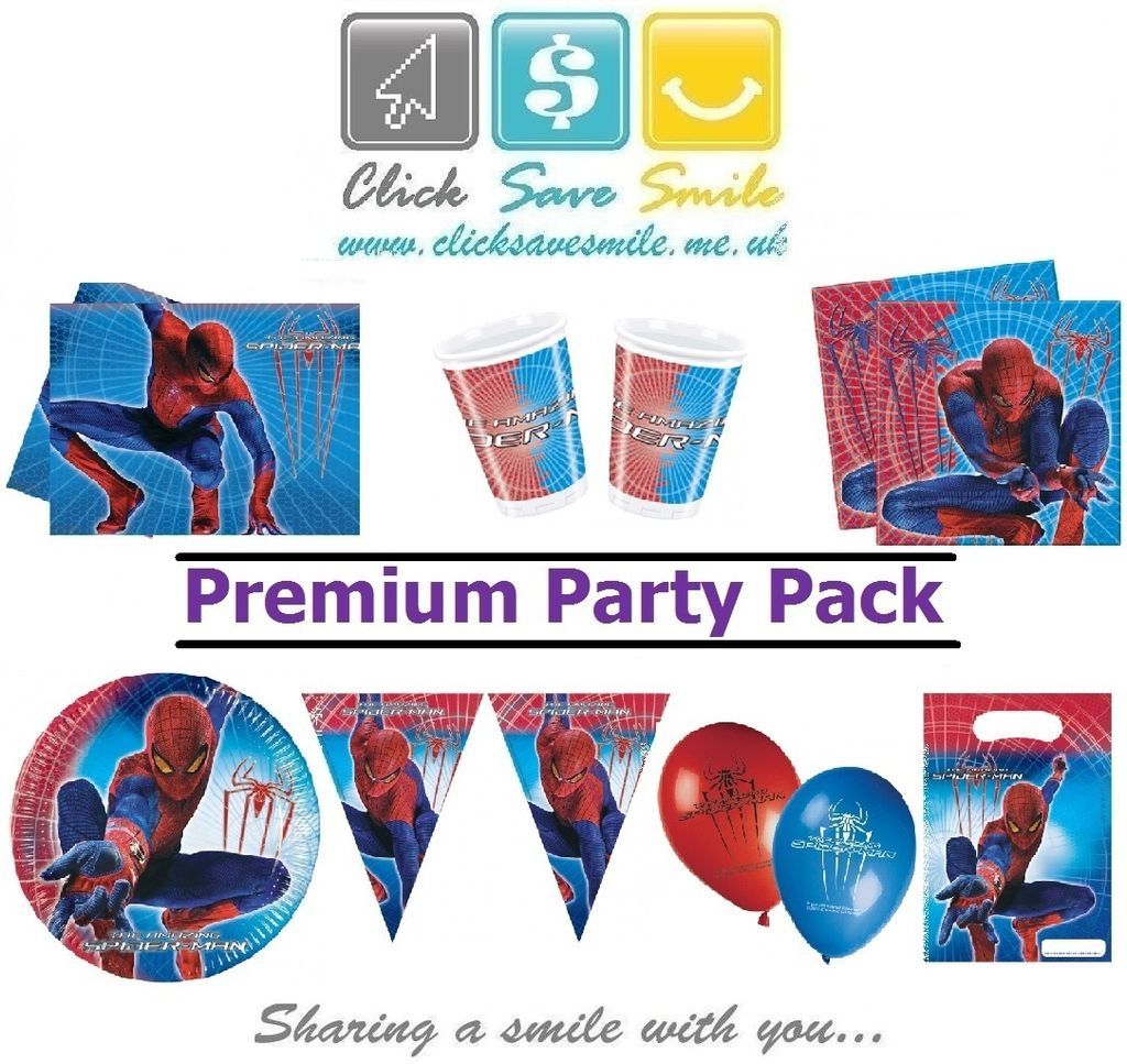 The Amazing Spiderman Childs Party Items   Tablecover   Napkins