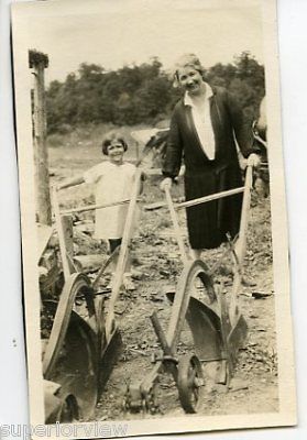 Vintage Farming Plows Posing With Antique Plows GREAT