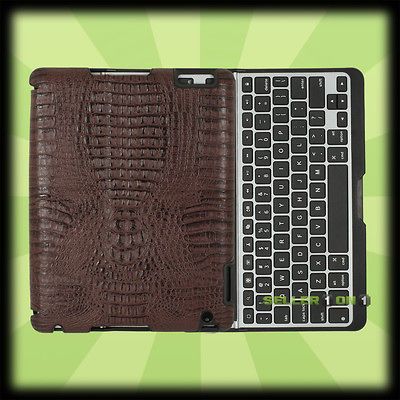 ZaggFolio Case w Bluetooth Keyboard For Apple iPad 3 & 2 Alligator