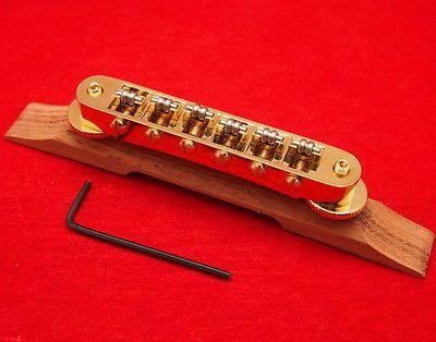 Archtop Jazz Guitar Rosewood Roller Saddle Tune O Matic Bridge For