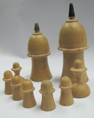 antique chess pieces