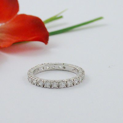 CARAT CZ ETERNITY ANNIVERSARY RING SIZE 5,6,7,8,9,10 ROUND CUT