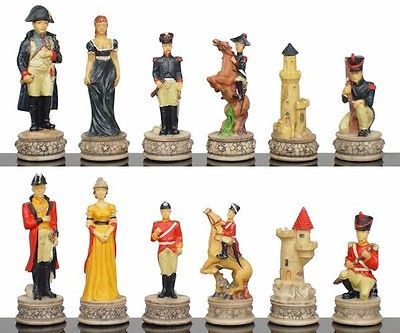 Large Napoleon & Wellington Theme Chess Set