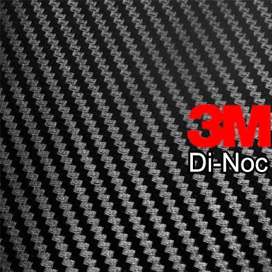3M DiNoc Black Carbon Fiber Matte Decal Vinyl Film 6ft x 4ft (72in x