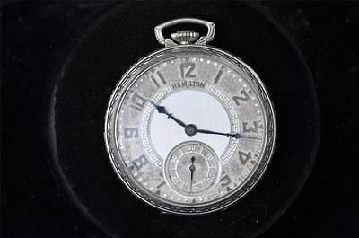 VINTAGE 12 SIZE HAMILTON POCKET WATCH GRADE 912 NASHVILLE RAILWAY