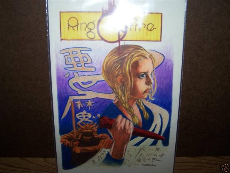 Ryan Sook original color Buffy sketch on comic board