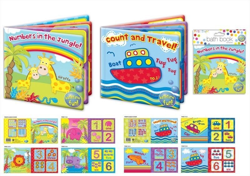 BRAND NEW BABY BATH BOOK PLASTIC COATED FUN EDUCATIONAL TOYS CHILDREN